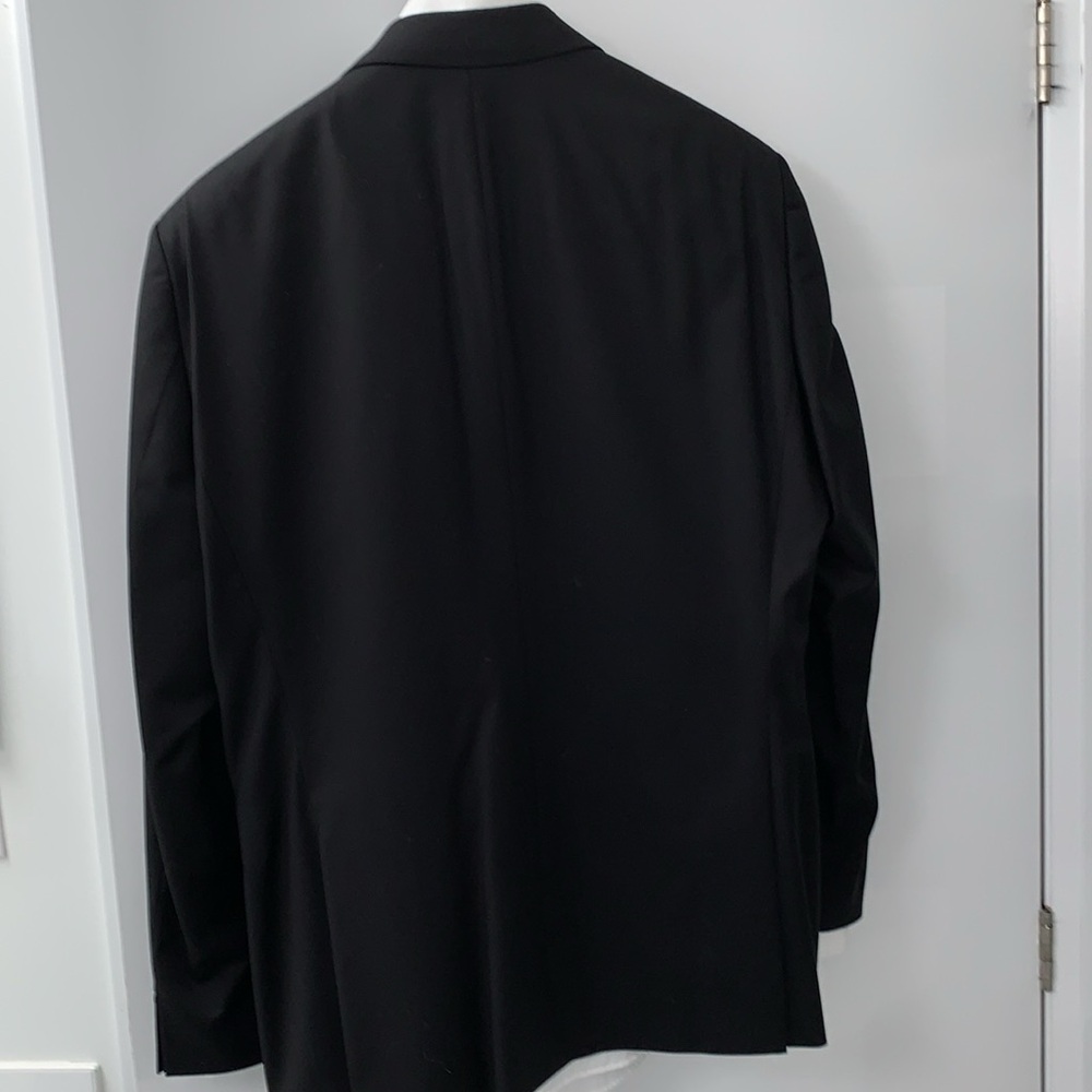 🔥BNWT🔥Hugo Boss “Johnstons1” Mens Suit in Black Sz 46R. Black.Pants Sz 38US - Picture 16 of 17